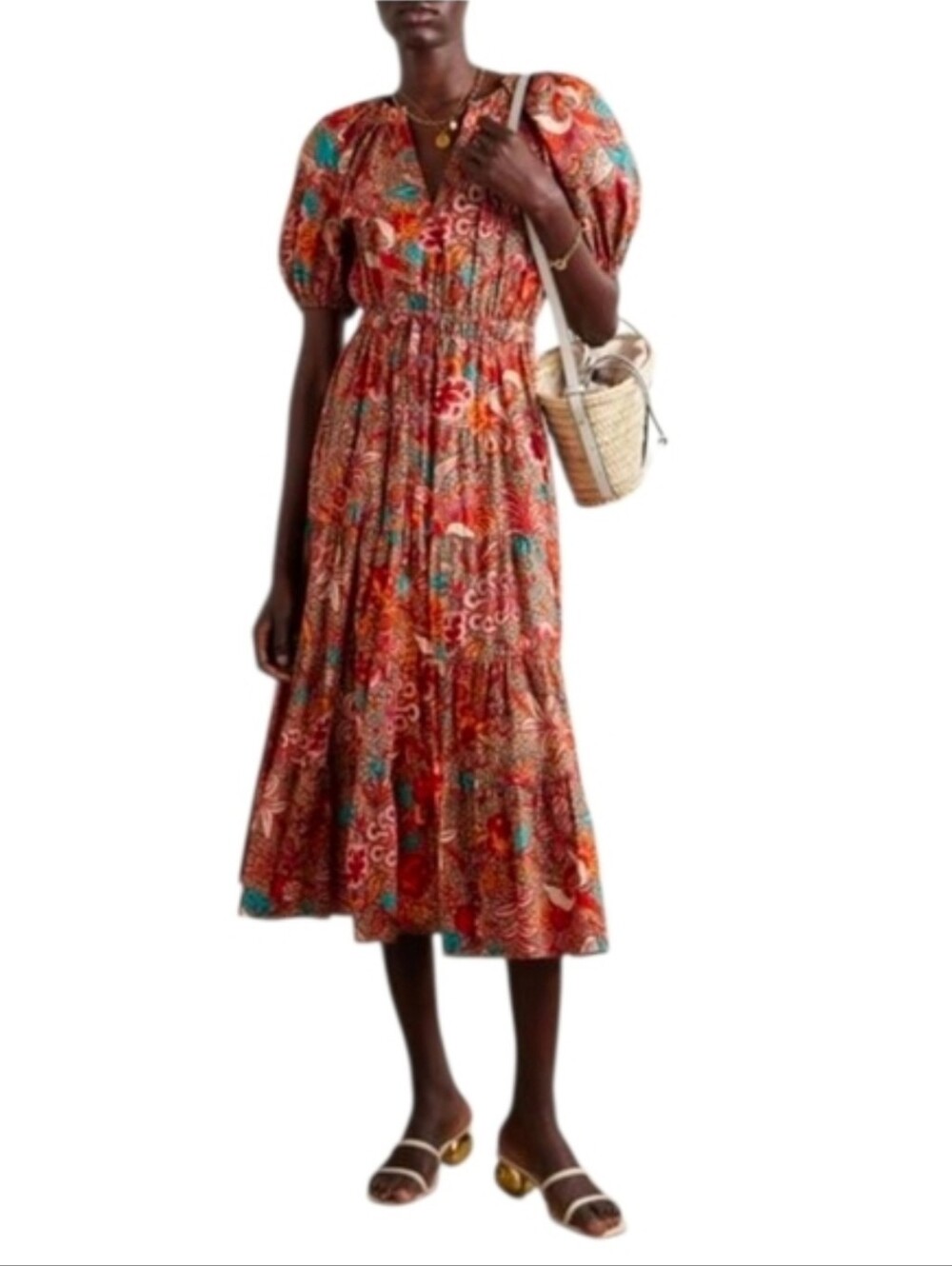 Ulla Johnson Golda Cotton Midi Dress